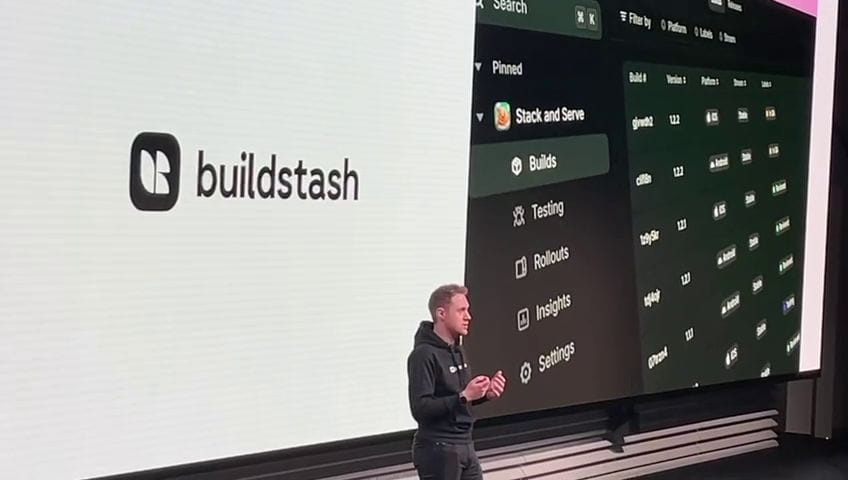 Buildstash pitches at Techstars NYC Demo Day